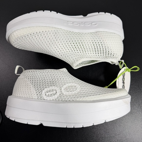 OOFOS OOmega Chukka Women's White Recovery Shoes Sz 7.5 5173 Comfort Slip-On New - Picture 4 of 10